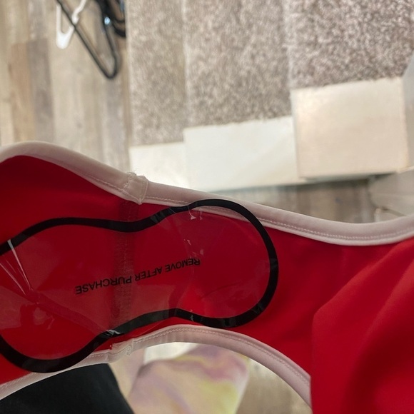 Burberry Red Zeta One-Piece Swimsuit - Picture 10 of 10